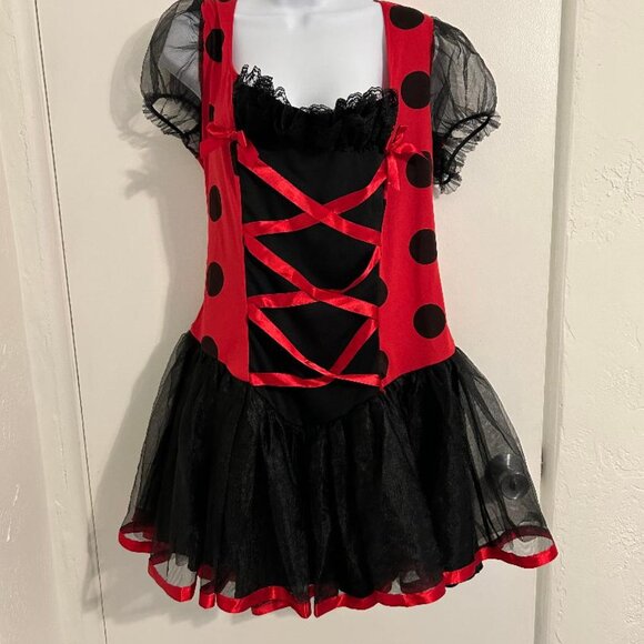 Ladybug Costume Dress Only - Large 40 Bust So Cute  Hal1 - Picture 2 of 3